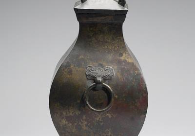 图片[3]-Fang wine vessel with animal-mask ring handles, Han dynasty (206 BCE-220 CE)-China Archive
